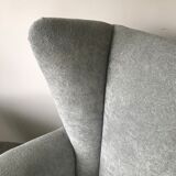 Pair of italian armchairs in velvet
