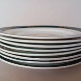 Assiettes plates Céranord, modèle Kléber