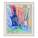 Still life with blue bottle and glass – Signed painting