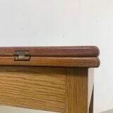 Dining table by Borge Mogensen in oak & teak