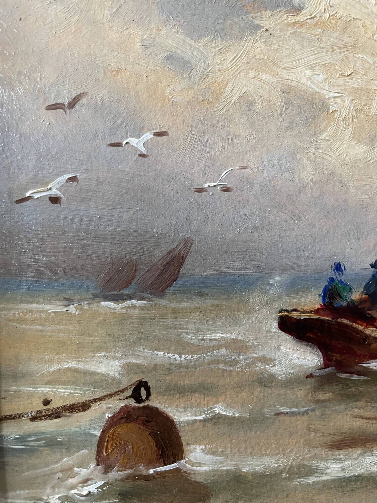 Set of 2 old paintings signed G. Cordier, early twentieth century