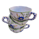 Set of 4 antique hand-painted cups