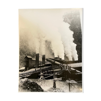 Photograph black and white silver print circa 1970 architecture