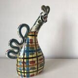 Zoomorphic ceramic bottle, Kéraluc, Georges Allier, 1950s