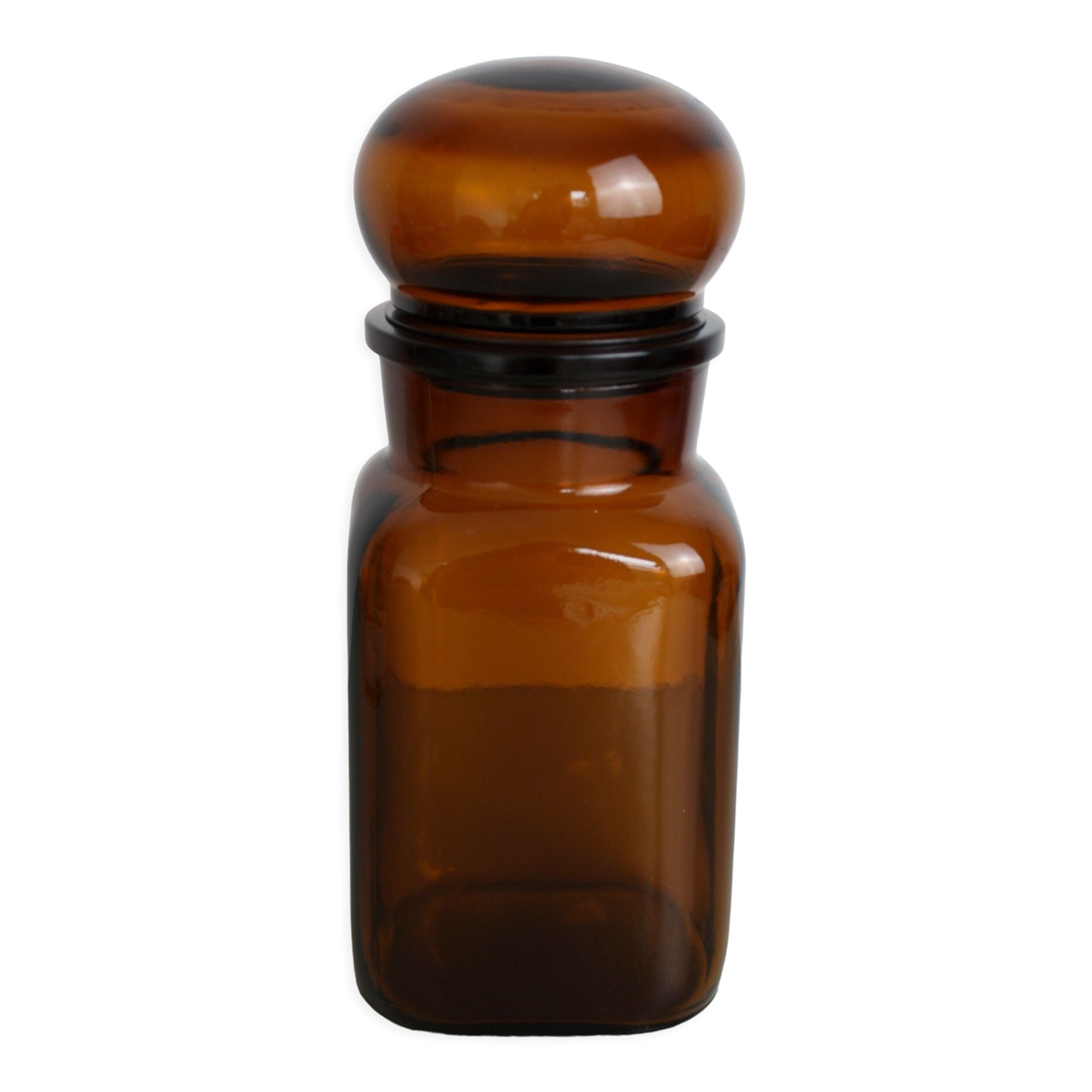 Amber apothecary pot