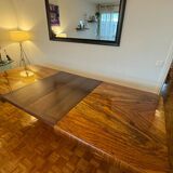 Art Deco walnut dining table