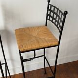 Tabouret de bar en fer forgé