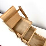 1950 former worker wooden sewing box