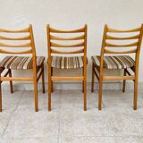 3 Scandinavian teak chairs