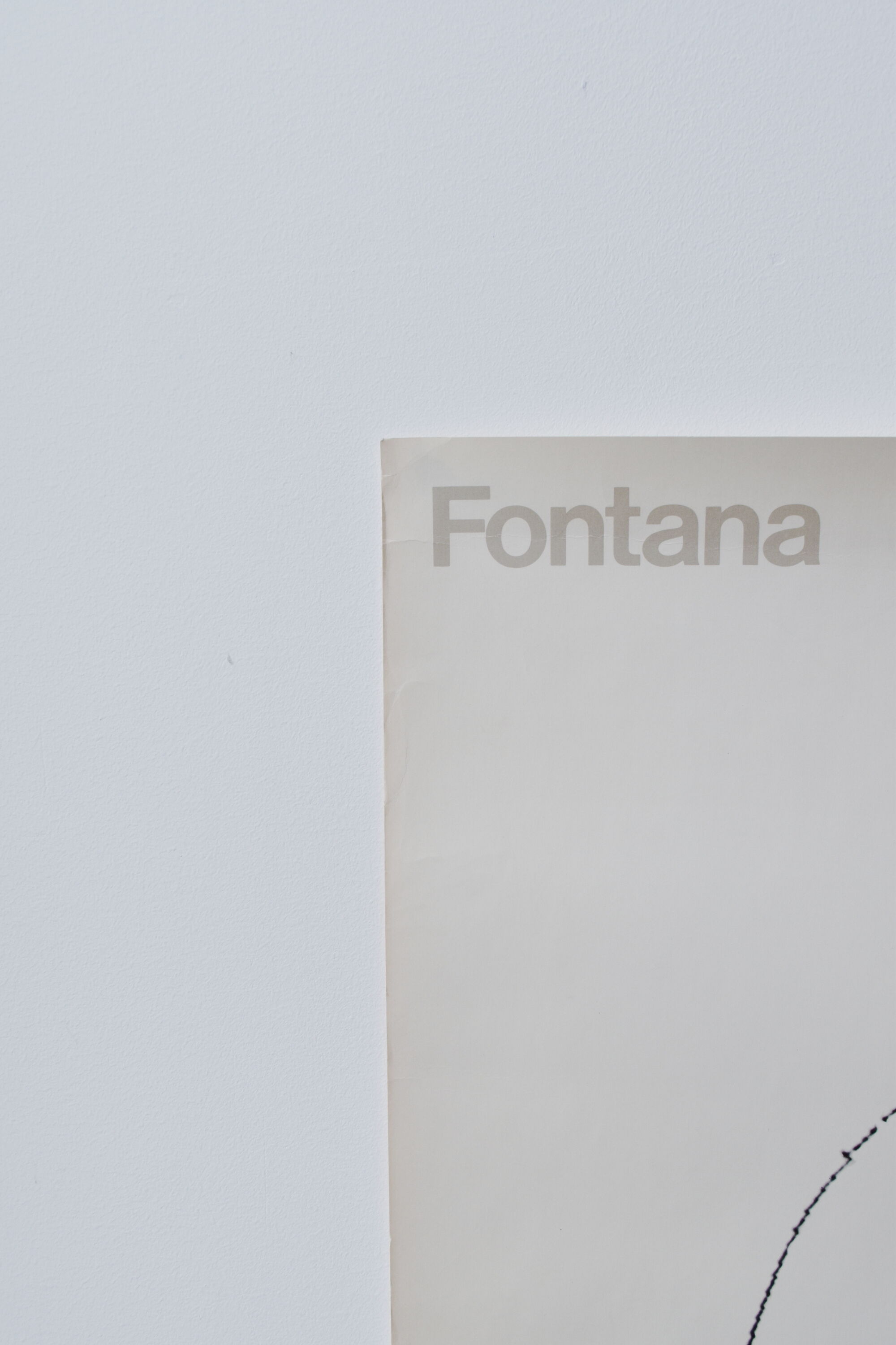 Poster Lucio Fontana 1977 concetto spaziale