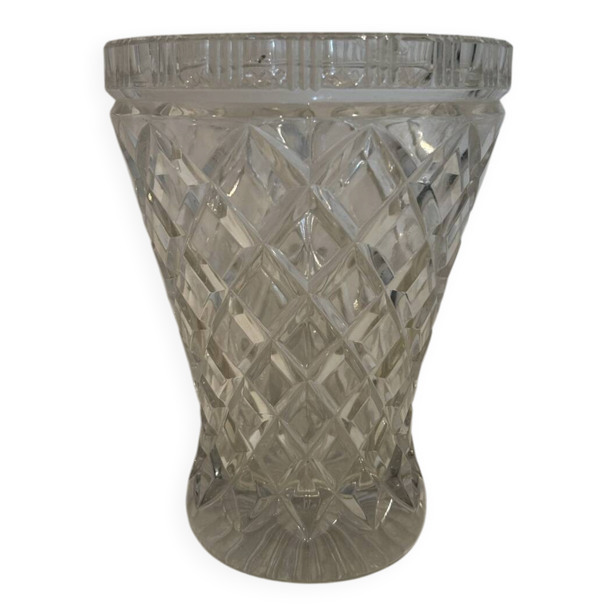 Vase en cristal ciselé