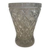 Cut crystal vase