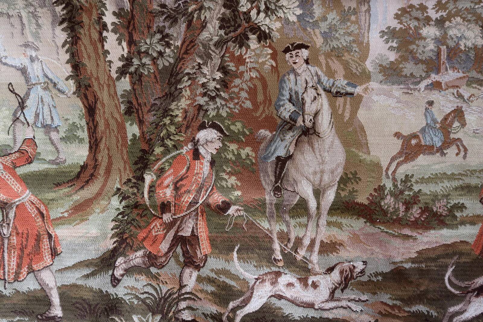 Mid-century German tapestry wall hanging 156cm x 214cm, 1950s