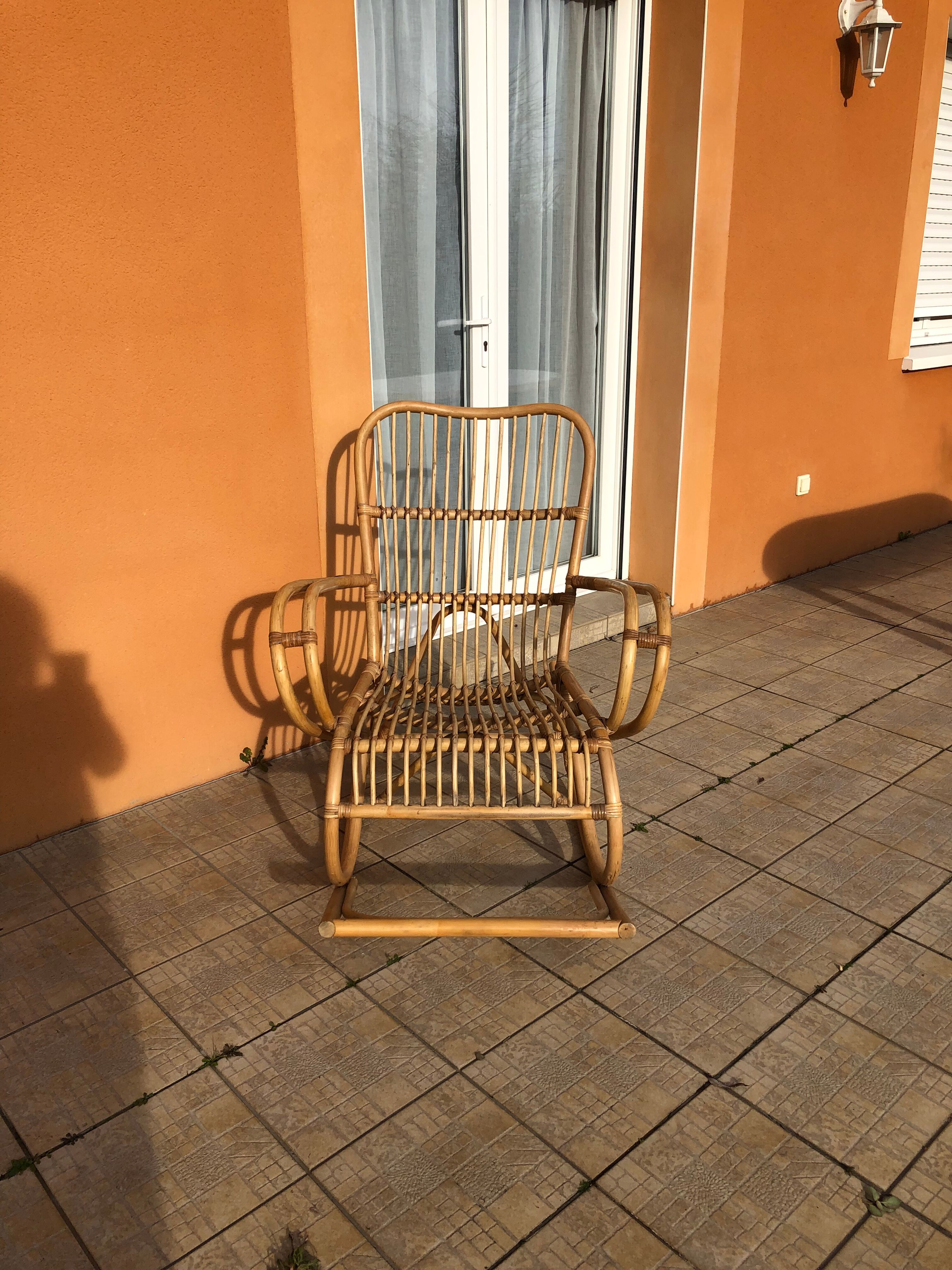 Rattan rocking chair