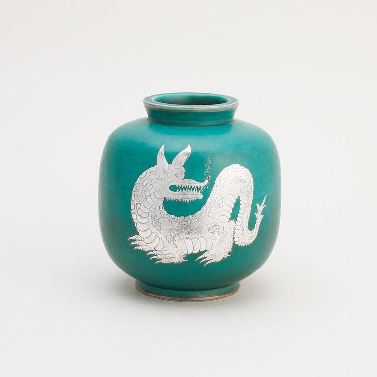Vase Wilhelm Kage Gustavsberg Sweden, 1950. Signed and dated.