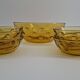 Amber glass dessert service - 1970