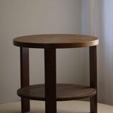 Modern Danish, Lacquered Beech Side Table, Fritz Hansen, "Model 1535", 1940s