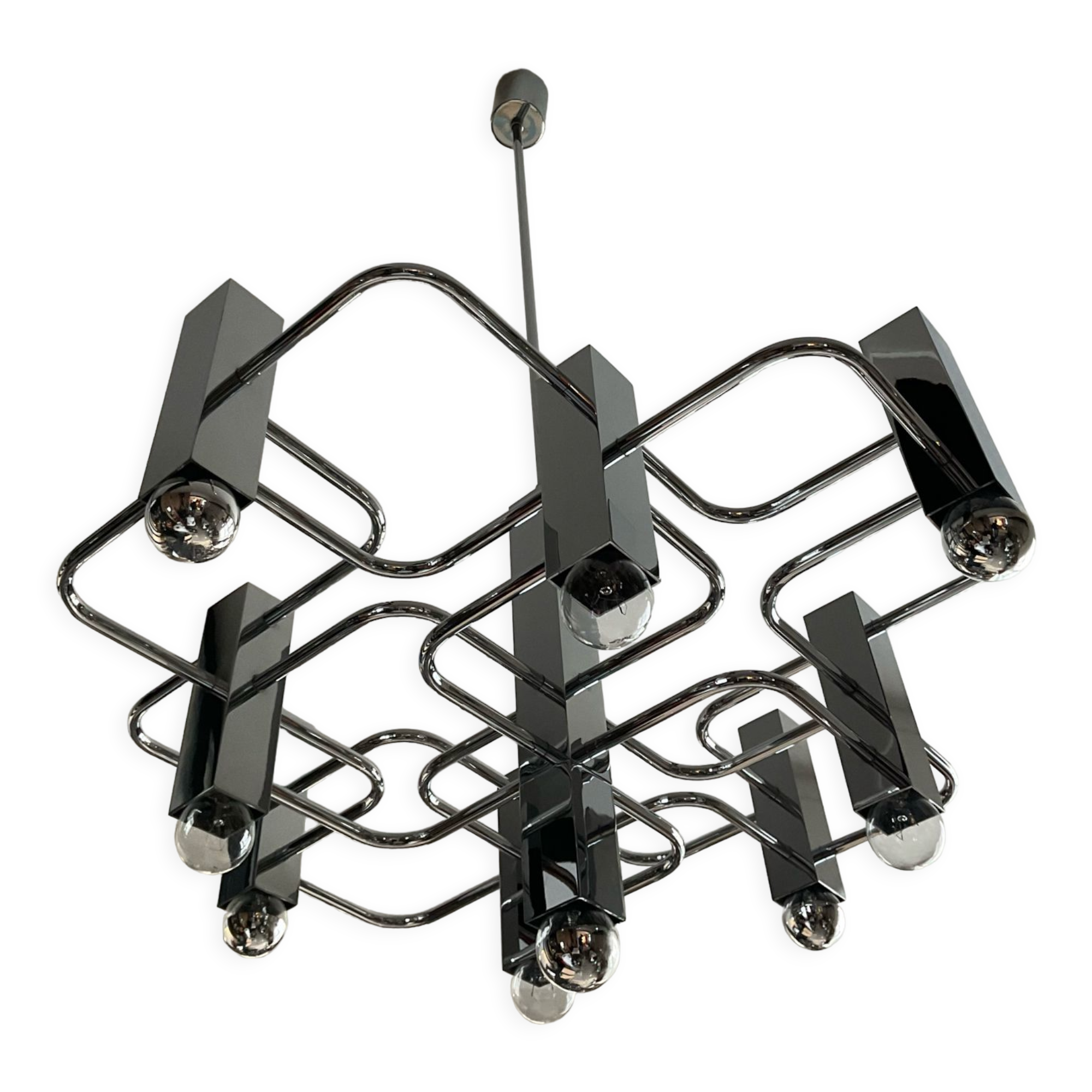 Sciolari chandelier distributed by Boulanger from the 70s