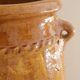 Large terracotta jar tamegroute enameled in curry yellow