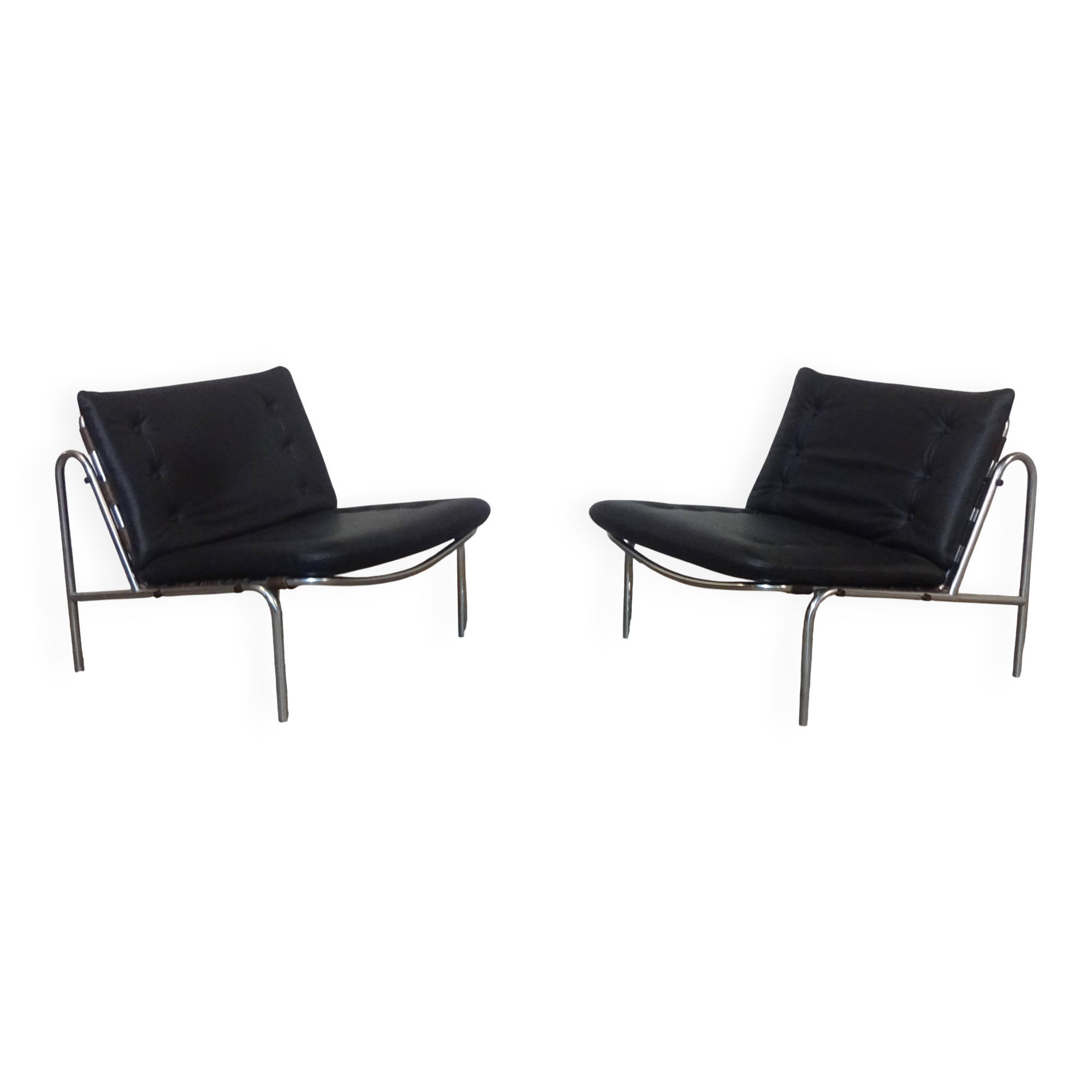 Set of 2 Lounge Chairs Model SZ07 “Kyoto” by Martin Visser For 'T Spectrum