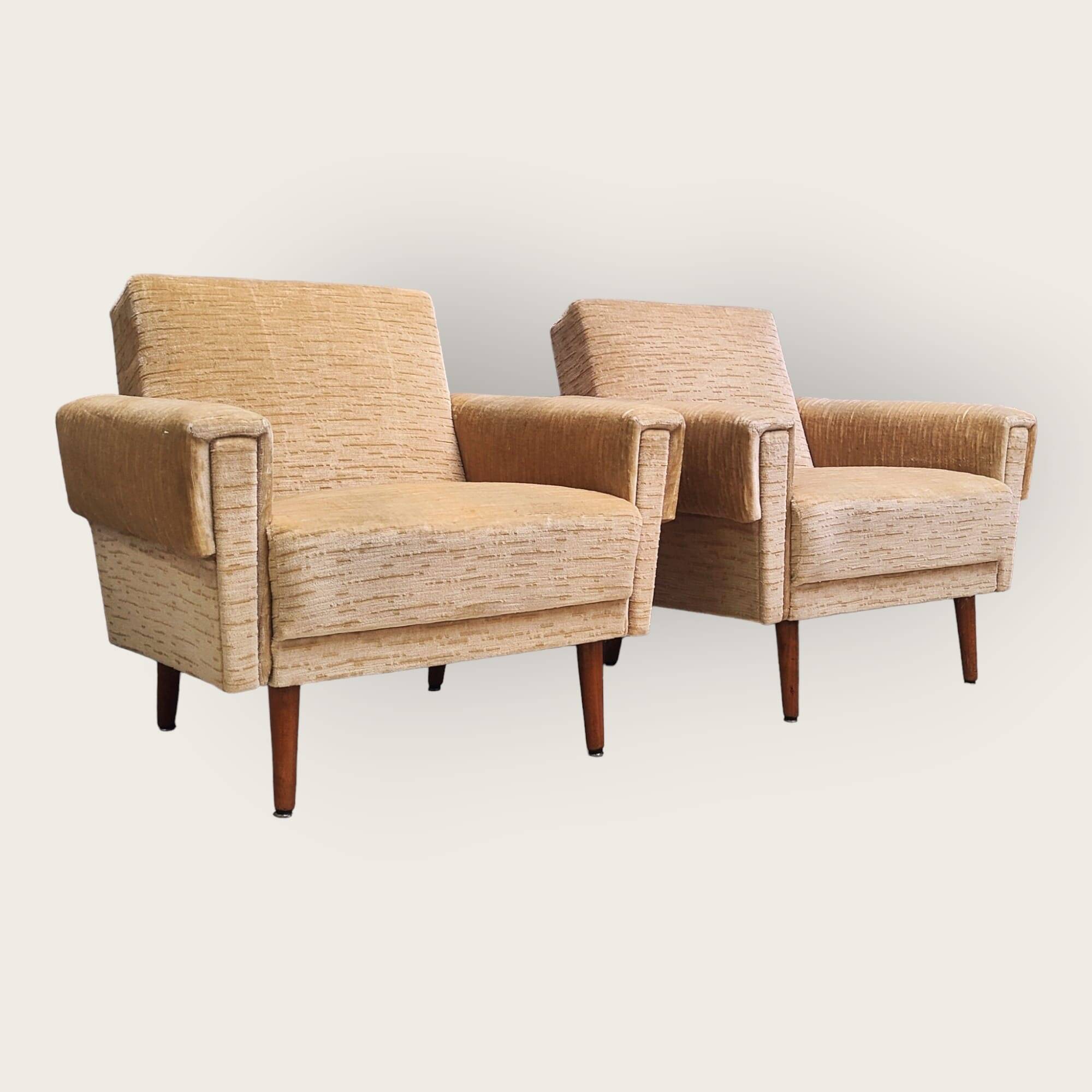 Twee Mid Century fauteuils