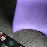 Set of 2 Panton chairs by Verner Panton for Vitra in purple and plum plastic, matte finish.