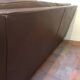 4-seater brown leather canapé Arne Norell Model Merkur