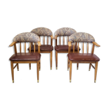 Suite of 4 vintage armchairs 1960