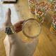 Set of 12 graphic glasses 1970