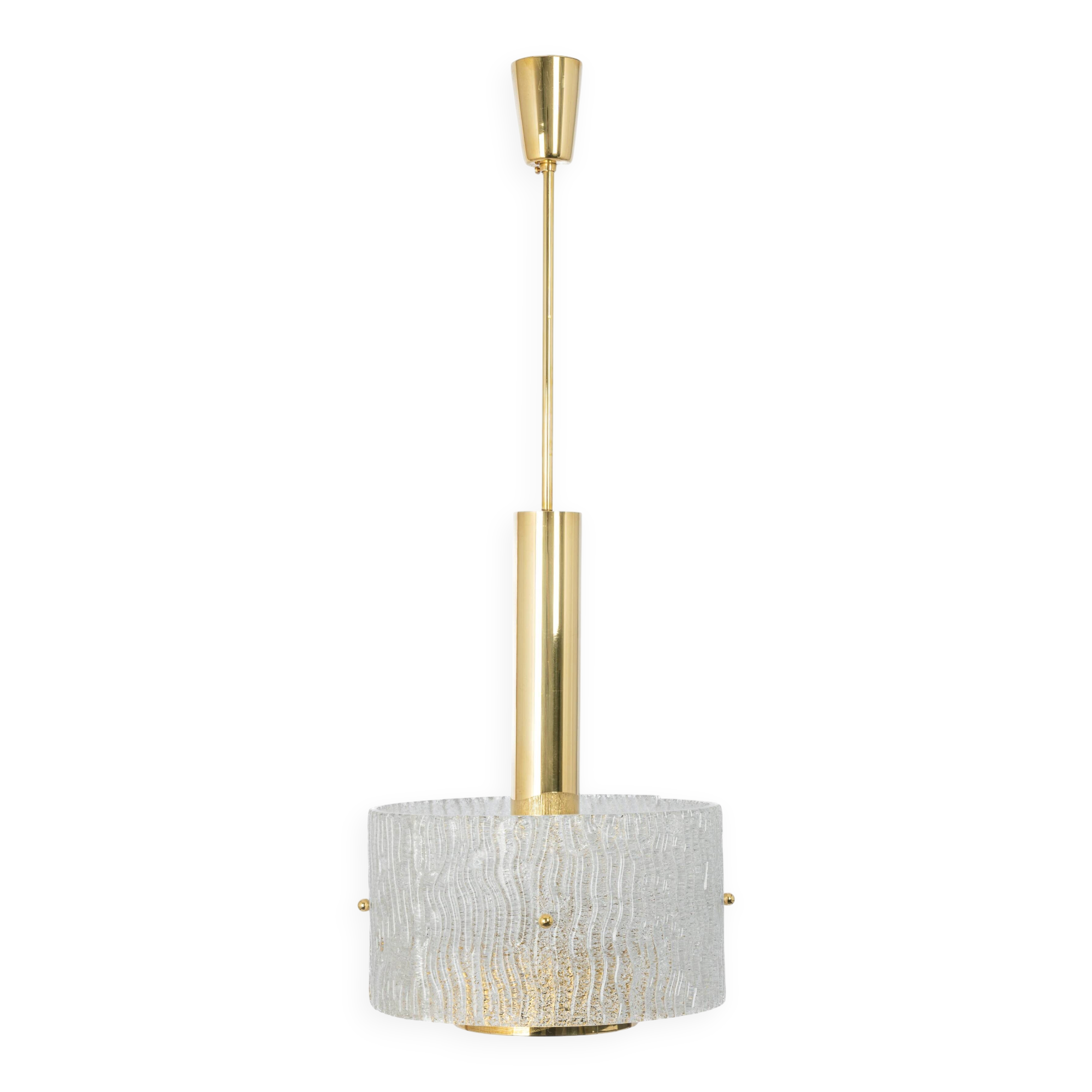 Large Murano hanging lamp by Hillebrand, 1970s