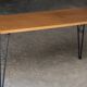 Beautiful vintage coffee table (1970s). Made of plywood and cast iron.