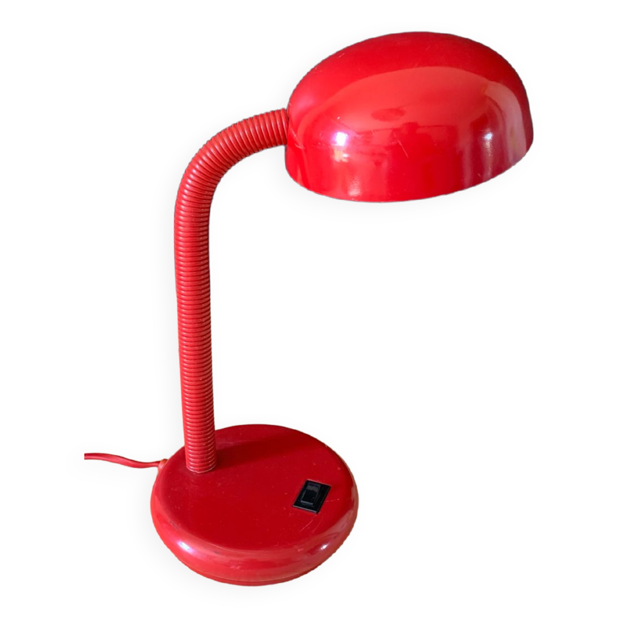 Vintage red desk lamp