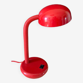 Lampe de bureau rouge vintage