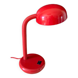 Lampe de bureau rouge vintage