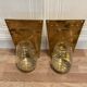 Pair of Scandinavian design candle holders from the 1960s.