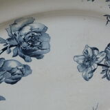 Dish in Terre de Fer decoration Spring, birds - 38x47 cms