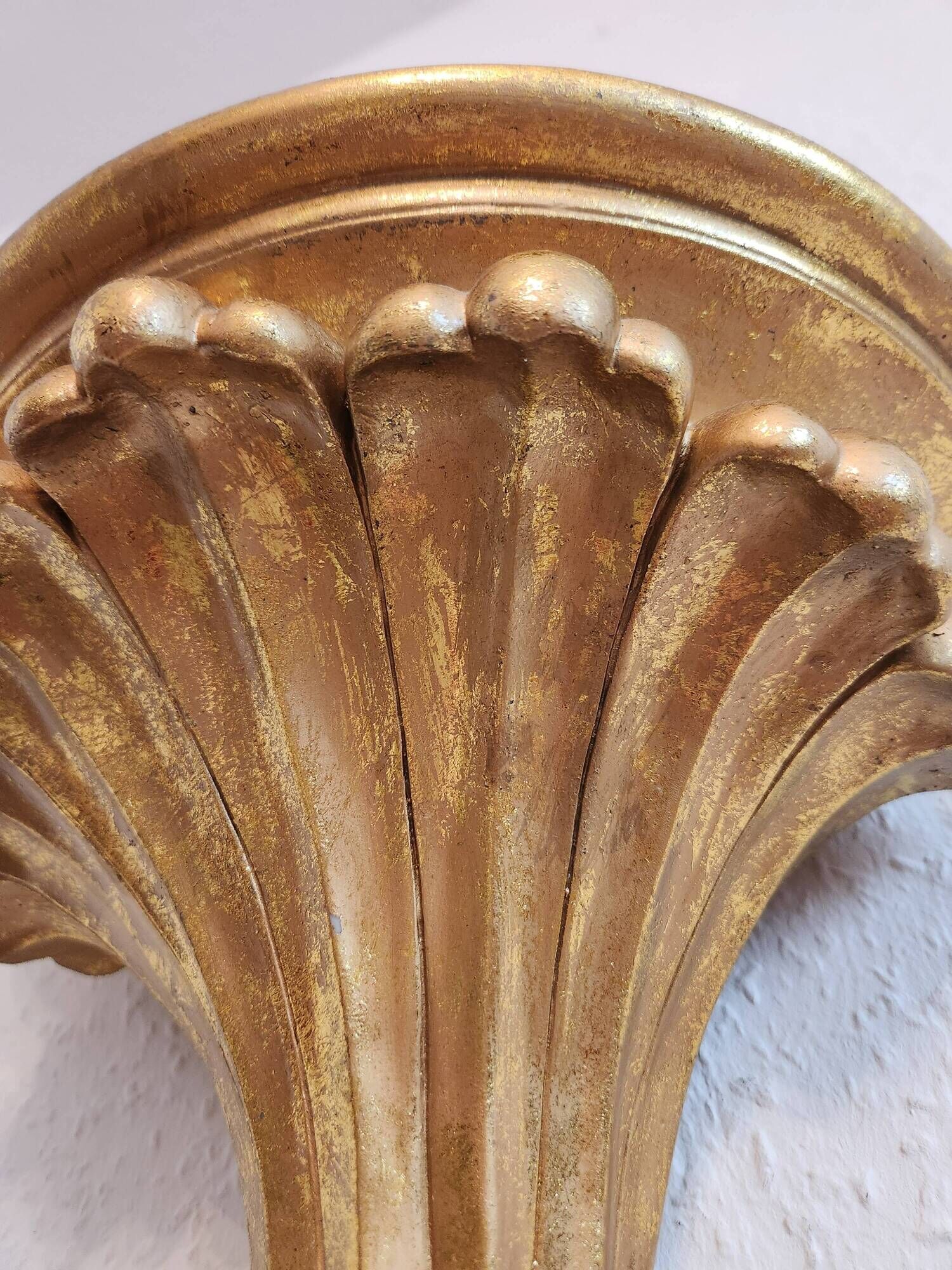 vergoldée console murale support mural étagère décorative rococo Louis XV, 1970