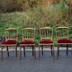 6 chaises de théâtre style Napoléon IIII
