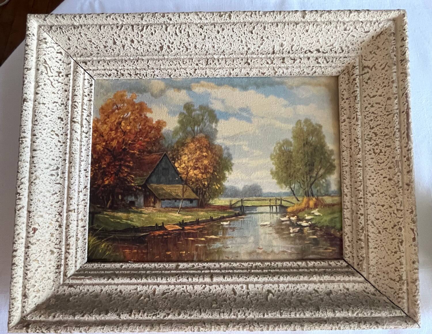 Tableau: oil on hardboard - landscape