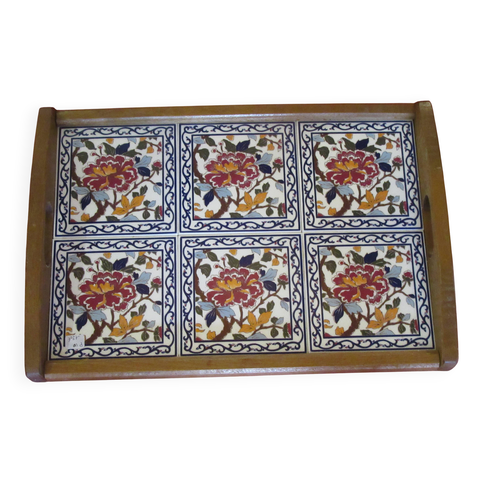 Tile plateau from GIEN and wood