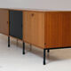 Teak enfilade Minvielle ARP Guariche, Motte, Mortier 1960