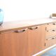 Enfilade en teck par Jentique * modèle rare * 198 cm