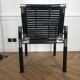 PAIR OF BAMBOO AND CHROME ARMCHAIRS, 1970's