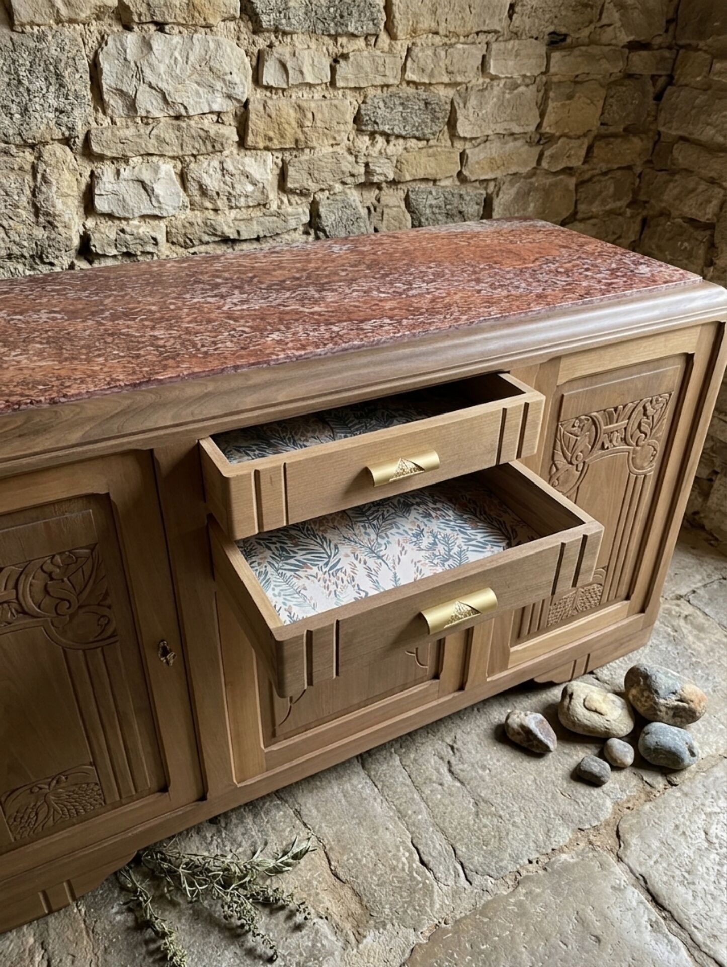 Art Deco walnut sideboard