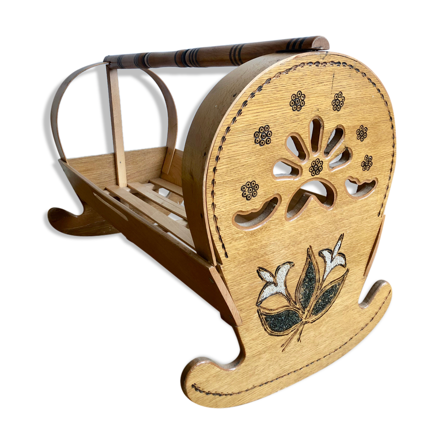 Flower-rocking cradle