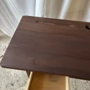 Dark wood secretary desk