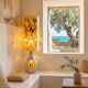 Lampe Accolay de sol rare et monumentale 116cm.