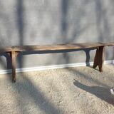 Spinning bench XIXth wooden XL 203cm