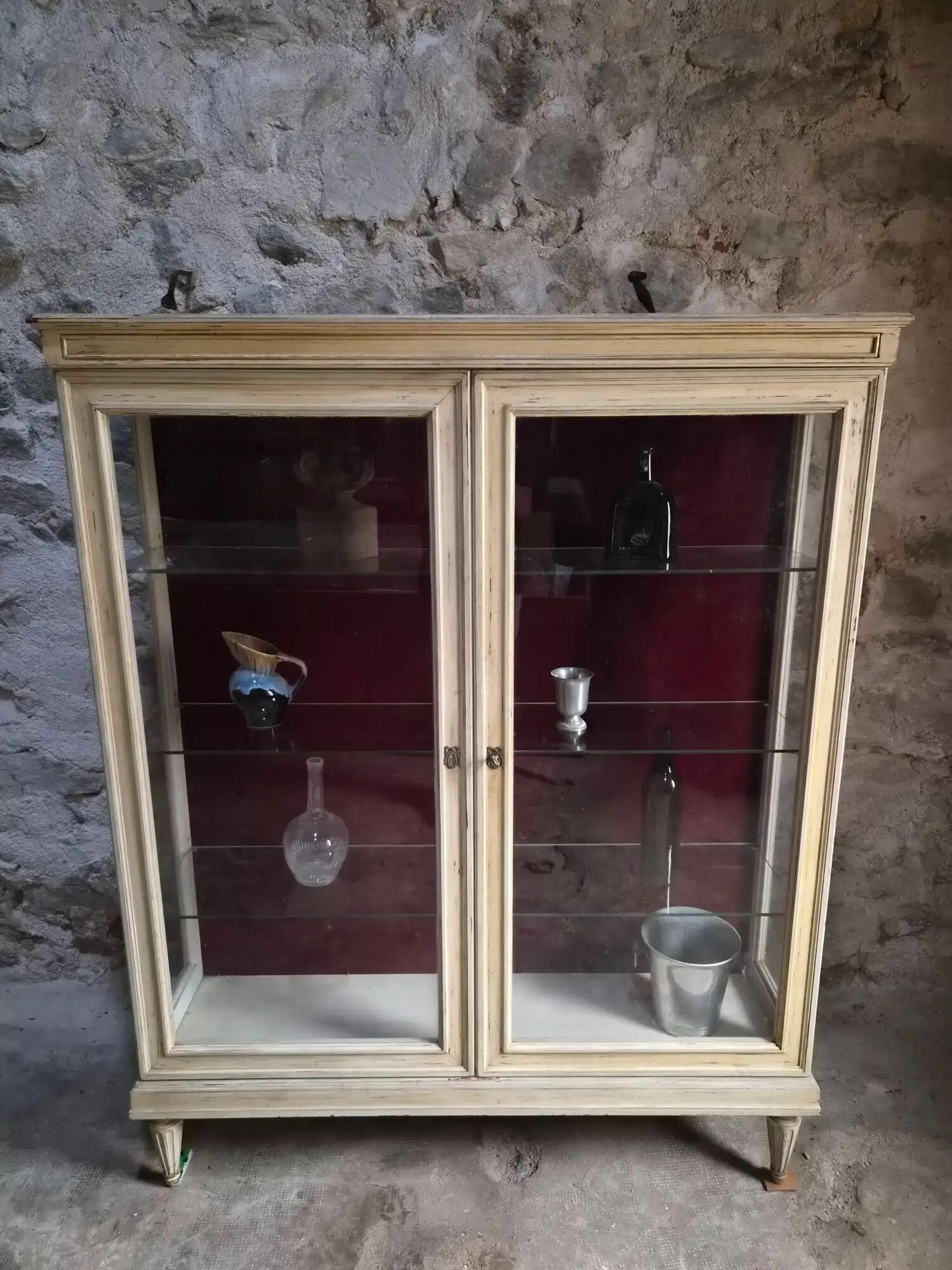Vintage French display cabinet / Shop display cabinet