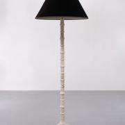 White Marble floor lamp Regency Italy 1970s